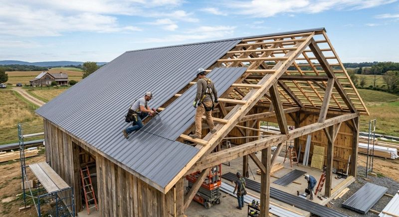 Barn Roof Construction in Yorktown Heights, NY