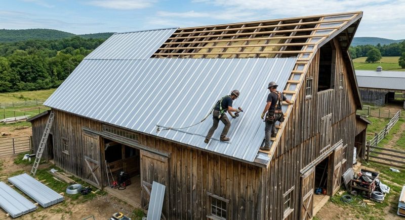 Barn Roof Installation in Yorktown Heights, NY