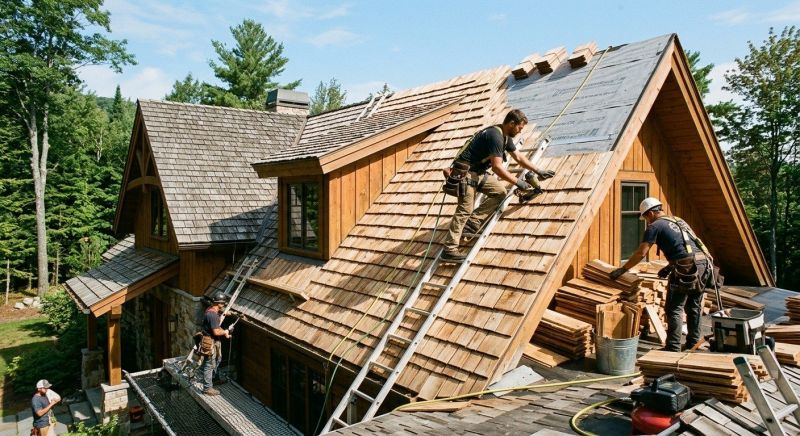 Cedar Roof Replacement in New Fairfield, CT