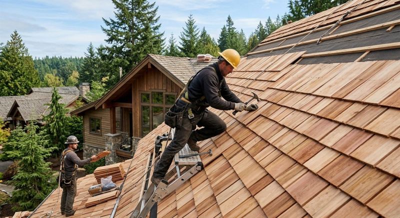 Cedar Shake Roof Construction in Briarcliff Manor, NY