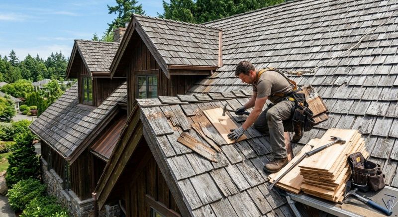 Cedar Shake Roof Repair in Cortlandt Manor, NY