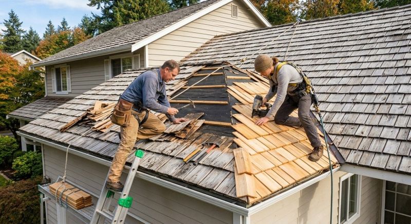 Cedar Shake Roof Repair in Garrison, NY