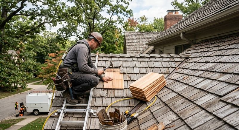 Cedar Shake Roof Repair in Garrison, NY