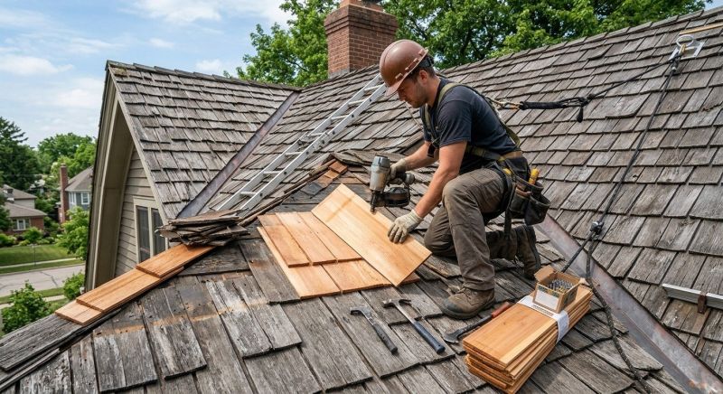 Cedar Shake Roof Repair in Pawling, NY