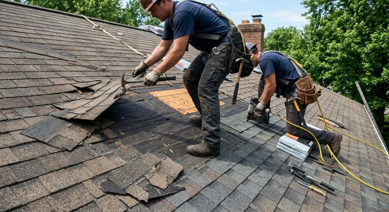 Damaged Roof Repair in New City, NY