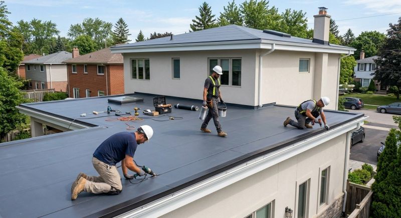 Epdm Roof Installation in Wilton, CT