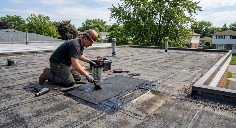 Flat Roof Repair in Redding, CT