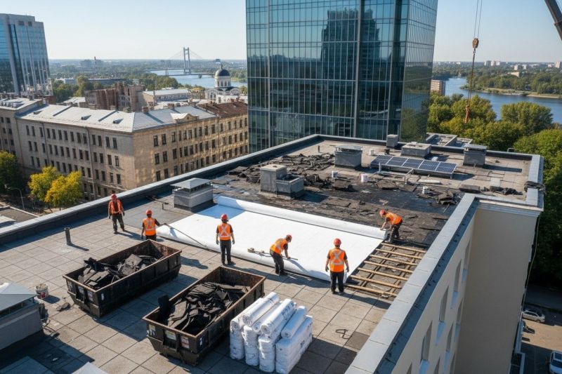 Flat Roof Replacement in Larchmont, NY
