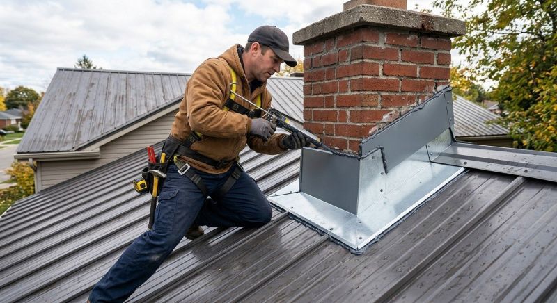 Metal Roof Flashing Repair in Yorktown Heights, NY