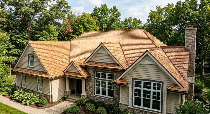 Natural Wood Roof Installation in Yorktown Heights, NY