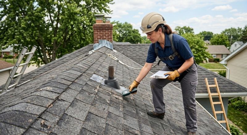 Roof Damage Inspection in Old Greenwich, CT