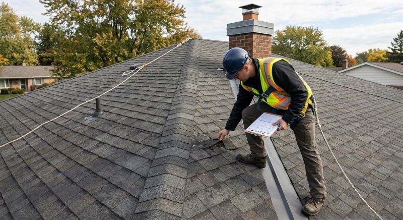 Roof Damage Inspection in Ridgefield, CT