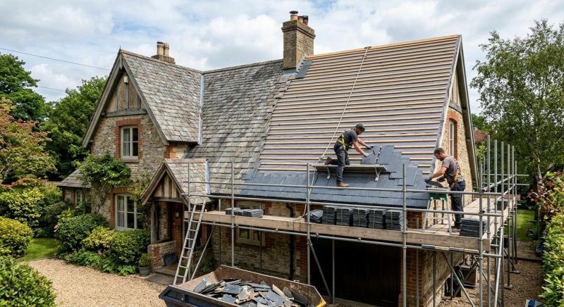 Slate Roof Replacement in Larchmont, NY