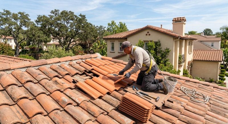 Spanish Tile Roof Repair in Yorktown Heights, NY