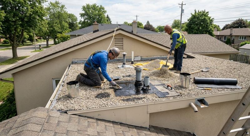 Tar And Gravel Roof Repair in New Canaan, CT