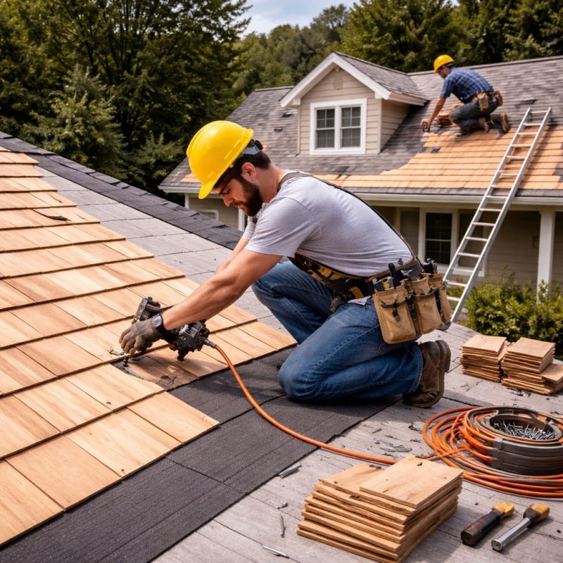 Wood Roofing Installation in Danbury, CT